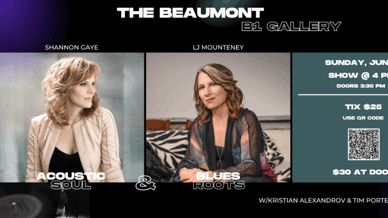 Shannon Gaye & LJ Mounteney at the Beaumont B1 Gallery – Acoustic Soul & Blues-n-roots Matinee