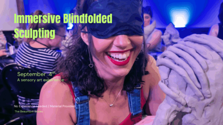 Blindfolded sculpting