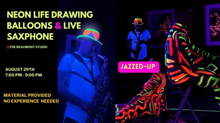 Neon Life Drawing & Live music
