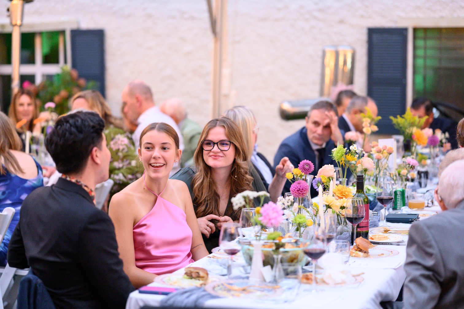 Candid conversation at the dinner table